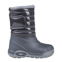 Утеплені чоботи Igor Shoes гляцевие Сірі