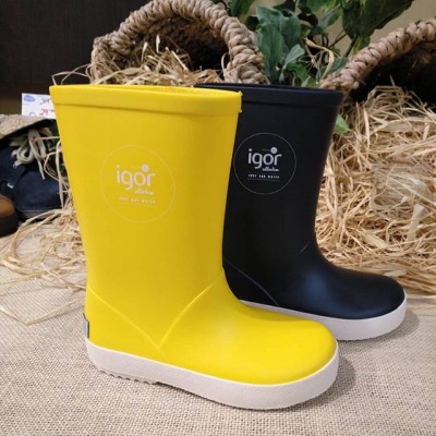 Утеплені гумові чоботи Igor Shoes жовті