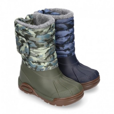 Чоботи гумові утеплені дутики Topo Ski Camo хакі