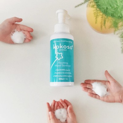 Санітайзер для рук без спирту у вигляді пінки Kokoso Protect