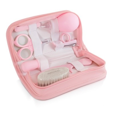 Набір для догляду за дитиною в косметичці Miniland Baby Kit рожевий