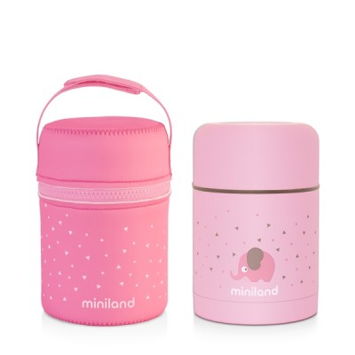 Термос харчовий Silky Food Thermos рожевий 600 мл