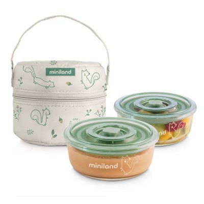 Термосумка з контейнерами (скло) Pack-2-Go NaturRound Chip