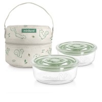 Термосумка з контейнерами (скло) Pack-2-Go NaturRound Chip