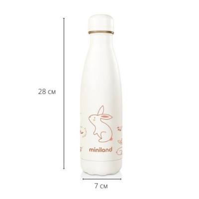 Термопляшечка Miniland Natur Bottle Bunny 500 мл 