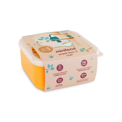  Набір з 3 контейнерів для їжі Jungle 250 мл, 350 мл та 540 мл