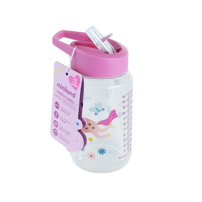 Поїльник-непроливайка з трубочкою 450 мл Miniland Fantasy