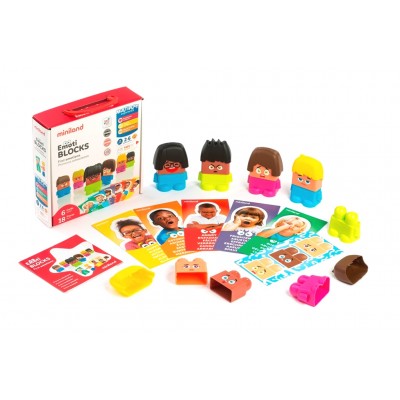 Гра для вивчення дитячих емоцій Miniland Emotion Blocks