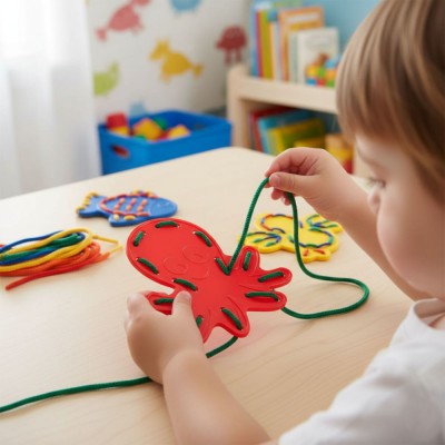 Дидактичний набір для шнурування “Тварини”