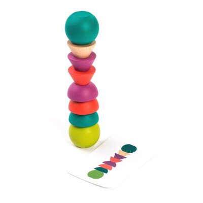 Дерев'яна гра-балансир Miniland Towering Beads