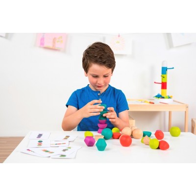 Дерев'яна гра-балансир Miniland Towering Beads