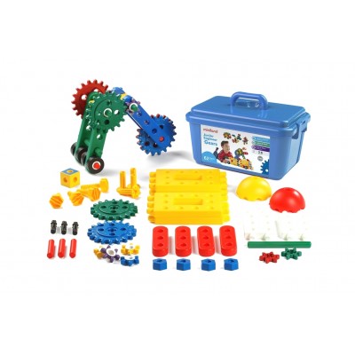 Конструктор з шестернями Junior Engineer Gears (62 деталі) в пласт.контейнері