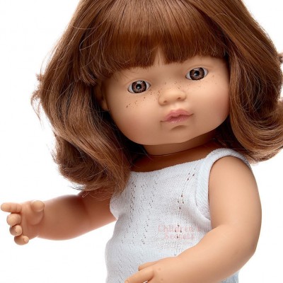 Лялька Miniland руда дівчинка з веснянками 38 см