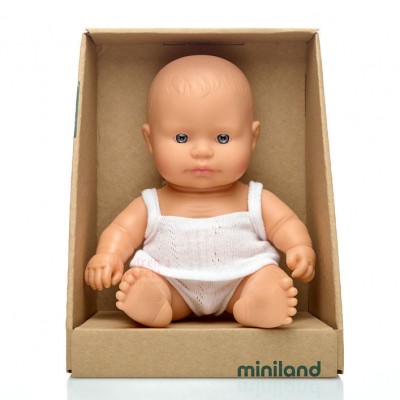 Пупс Miniland 21см, дівчина-європейка